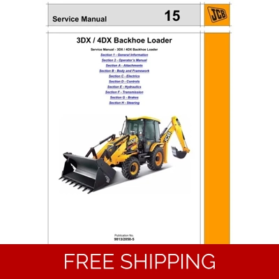JCB 3DX , 4DX BACKHOE LOADER SERVICE REPAIR MANUAL JCB 3DX , 4DX BACKHOE LOADER SERVICE REPAIR MANUAL